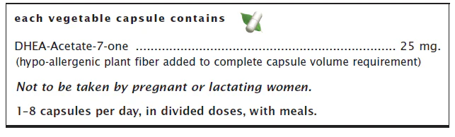 7-KETO DHEA 25 MG 120 Veggie Caps - Image 7