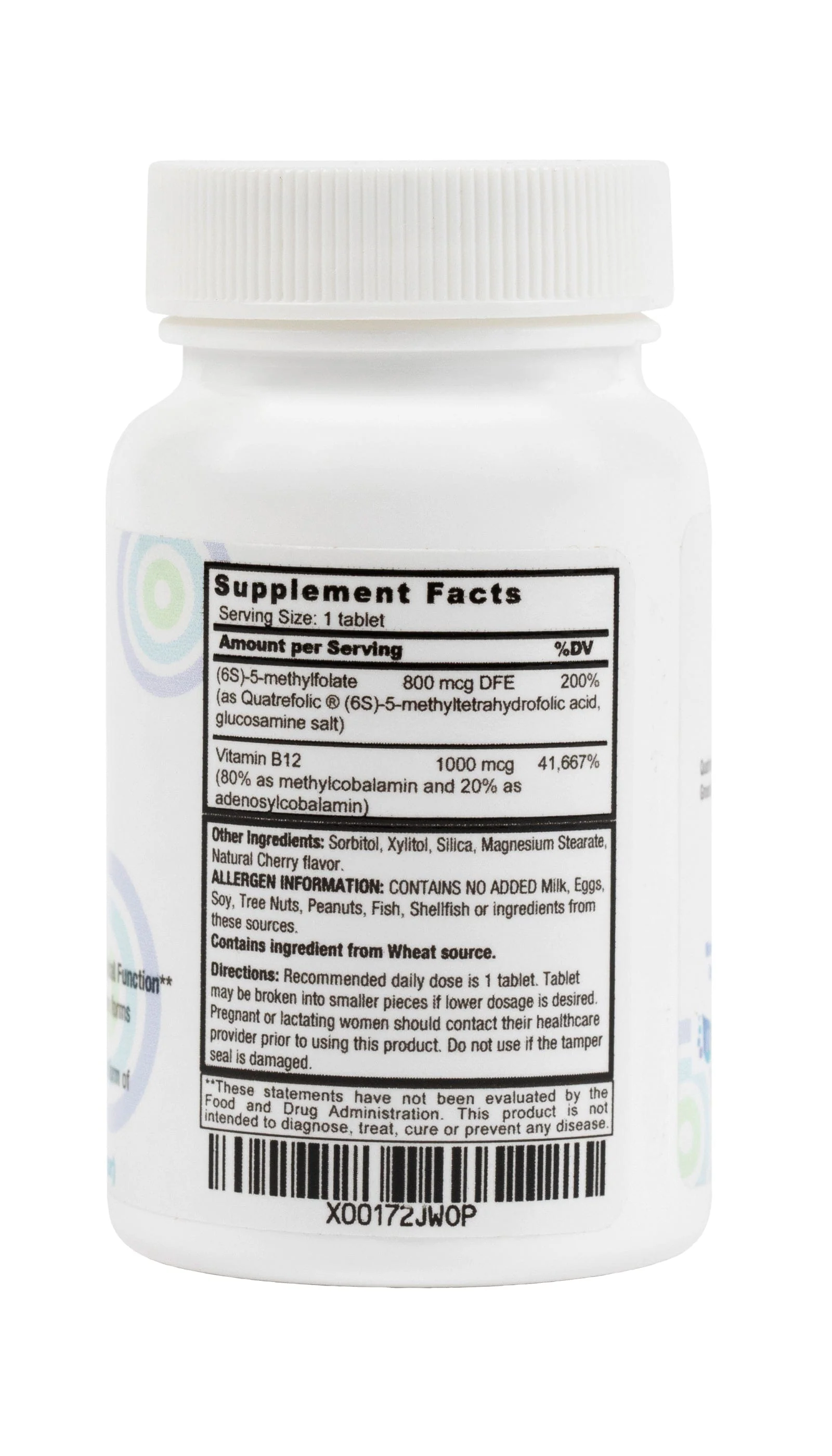 Active Methyl B-12 Folate - Lozenges (60 Count/ 60 Servings) - Image 3