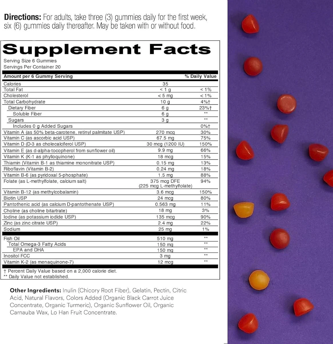 Adult Formula and Fiber 180Gummies - Image 4