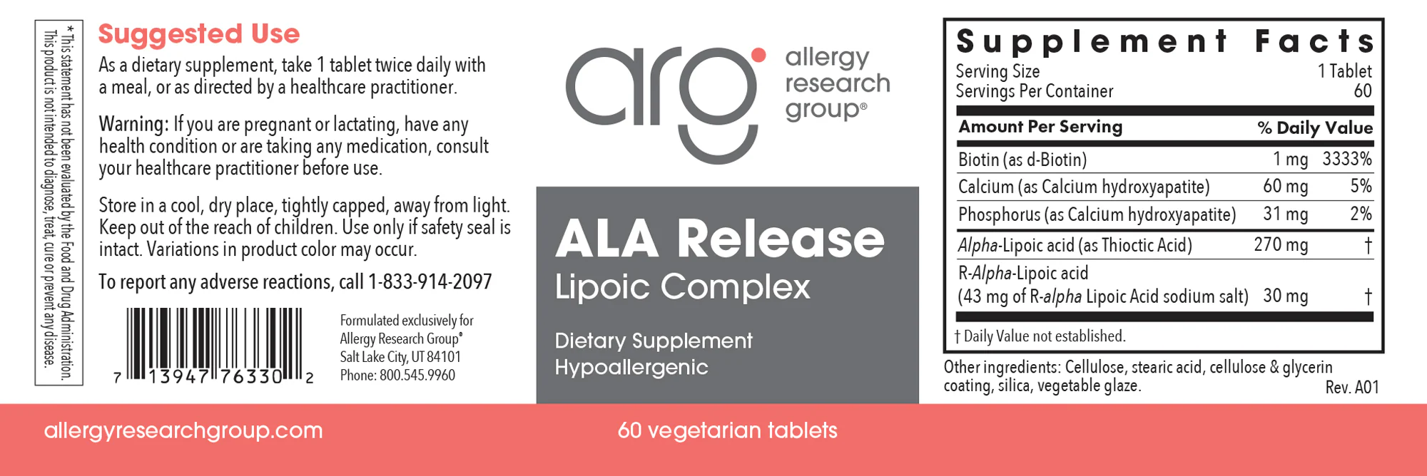 ALA Release 60Tablets - Image 3