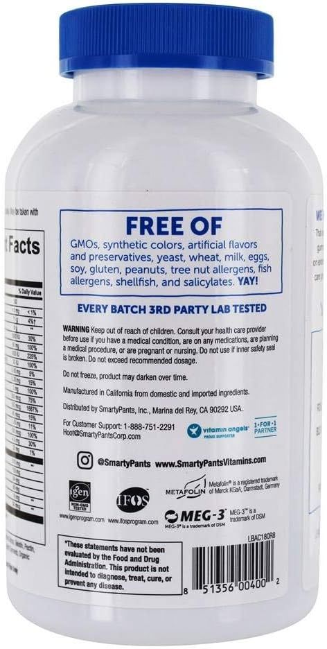 All-in-One Multivitamin Plus Omega 3 Plus Vitamin D Gummies - 180 Pack - Image 3