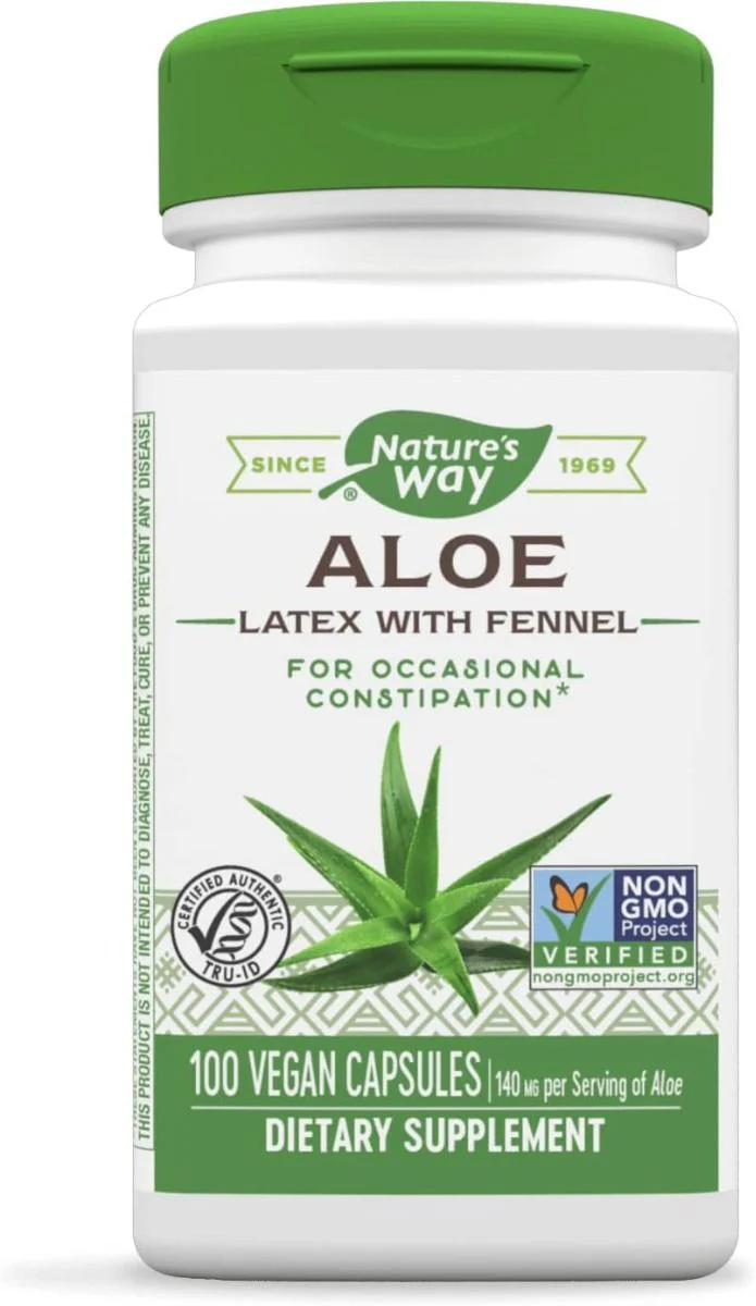 Aloe Vera Latex with Fennel 100Vegan Capsules