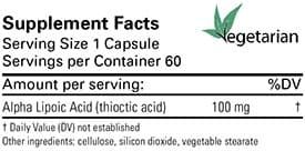 Alpha Lipoic Acid 100 MG 60 Capsules - Image 2