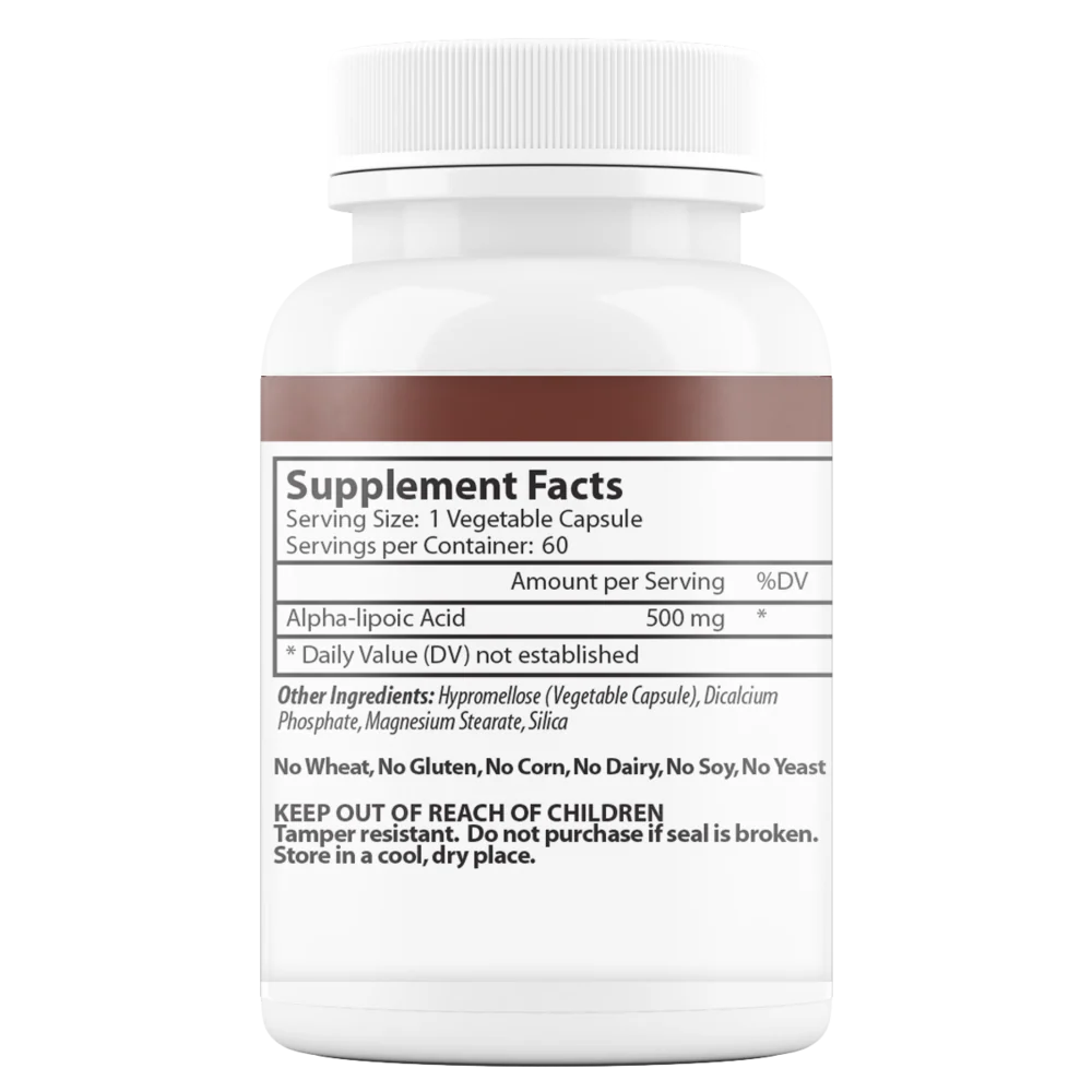 Alpha Lipoic Acid 60Capsules - Image 3