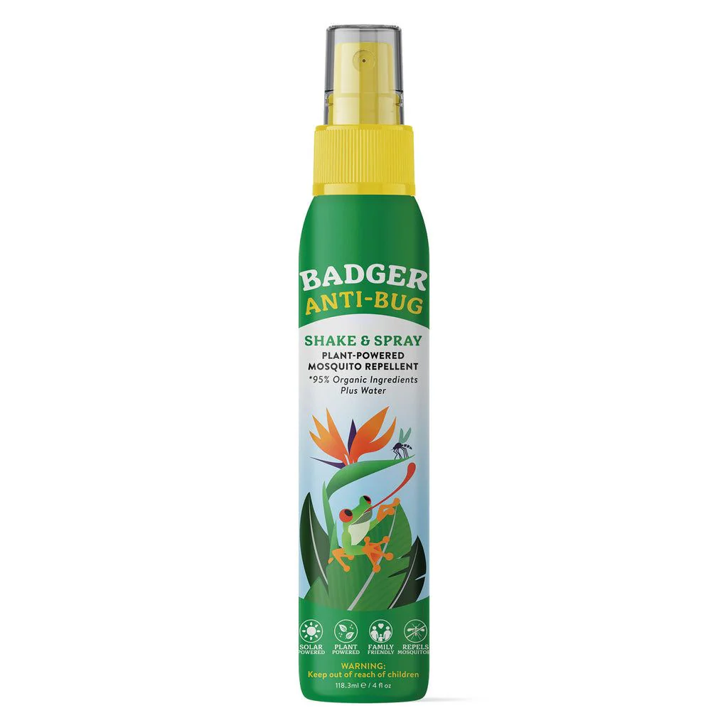 Anti-Bug Shake & Spray 100% Natural & Certified Organic 4 OZ Spray