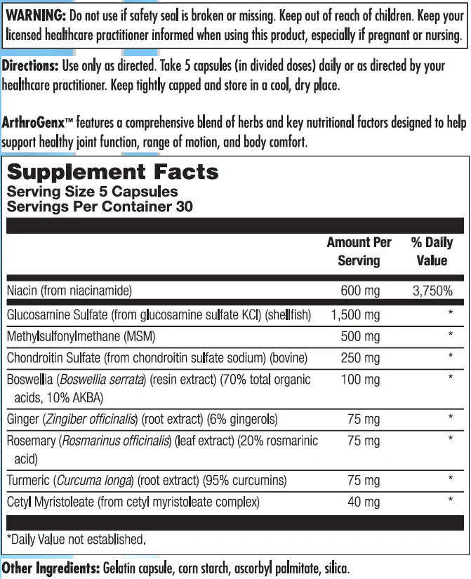 ArthroGenx 150Capsules - Image 2