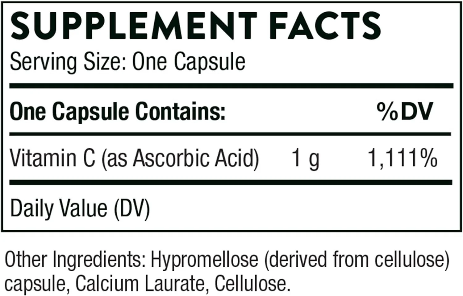 Vitamin C 1,000 mg (formerly Ascorbic Acid) 60 Capsules - Image 3
