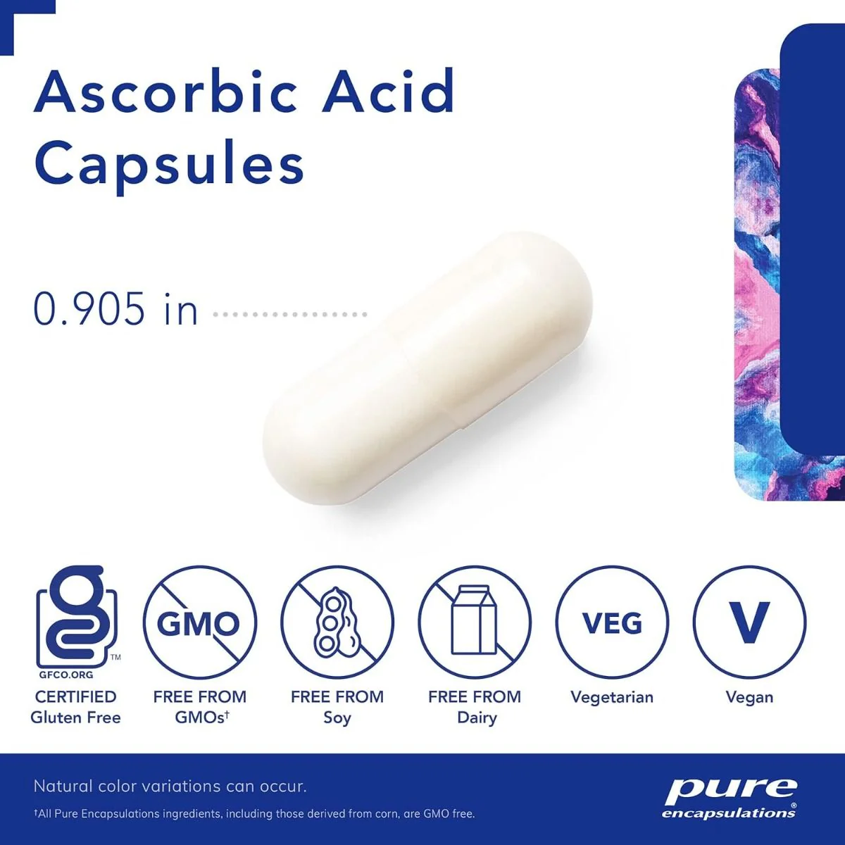 Ascorbic Acid 90 Veggie Caps - Image 2