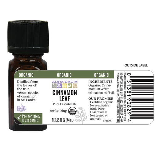Organic Cinnamon Leaf .25 ozOil - Image 5