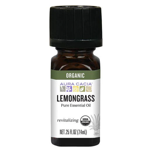 Organic Essential Oil - Lemongrass .25 oz Oil
