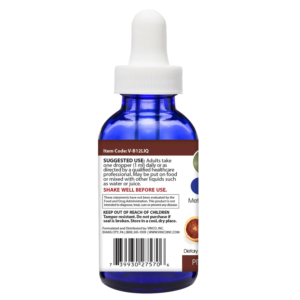 B12 (Liposomal) 2 FL OZ Drops Blood Orange - Image 2