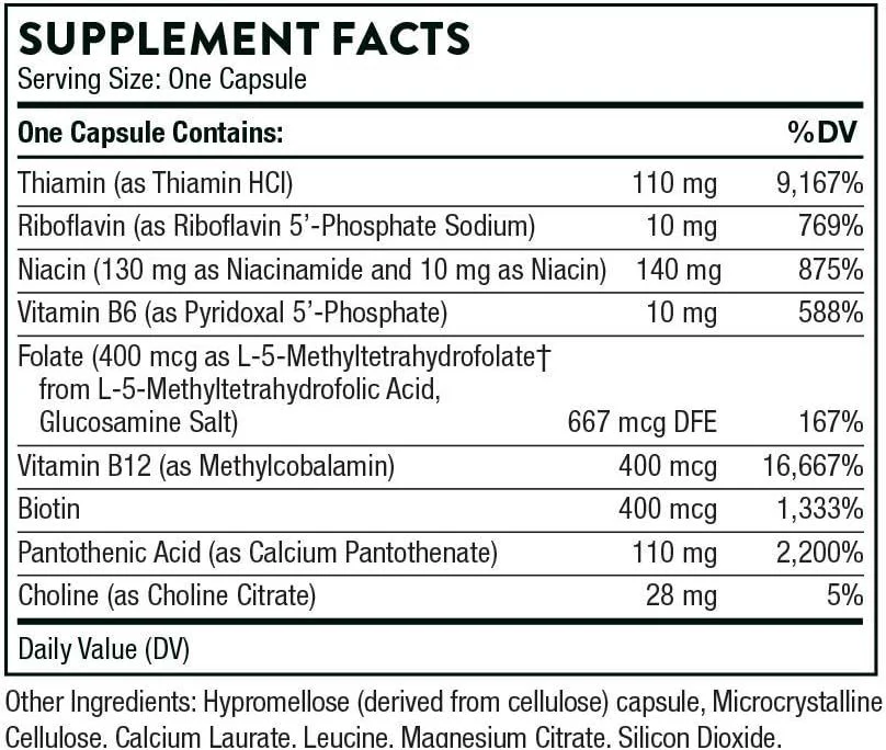 Basic B Complex 60 Veggie Caps - Image 2