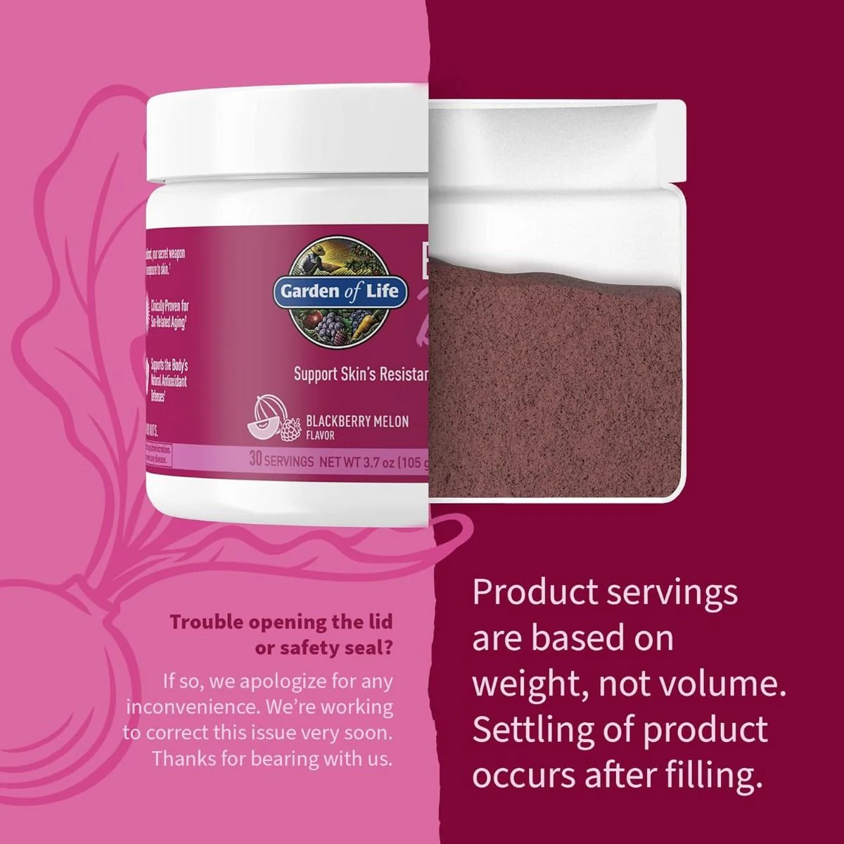 Beets Beauty Blackberry Melon 3.7 oz (105g) Powder - Image 4