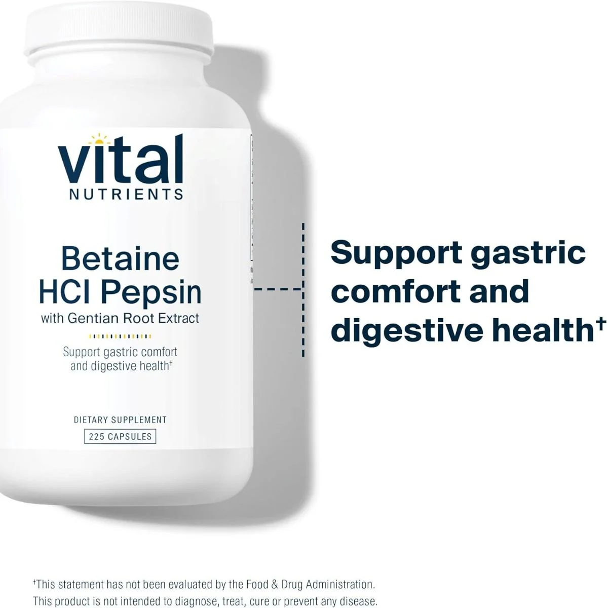 Betaine HCL Pepsin & Gentian Root Extract 225 Capsules - Image 7