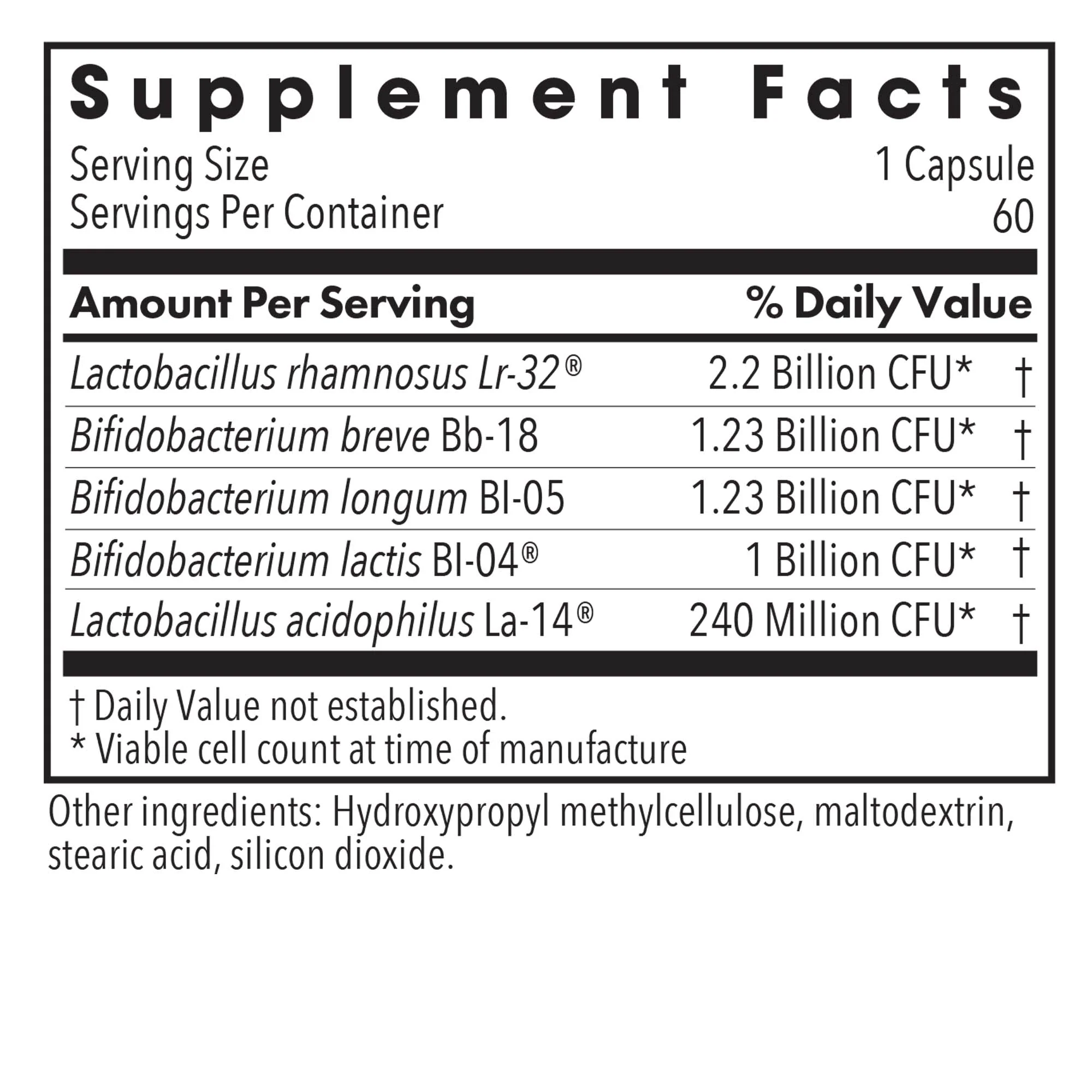 Bifidobiotics 60Veggie Caps - Image 4