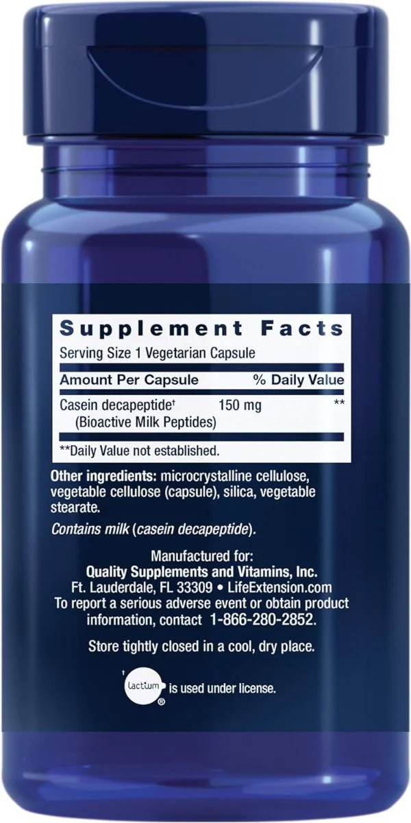 Bioactive Milk Peptides 30 Capsules - Image 2