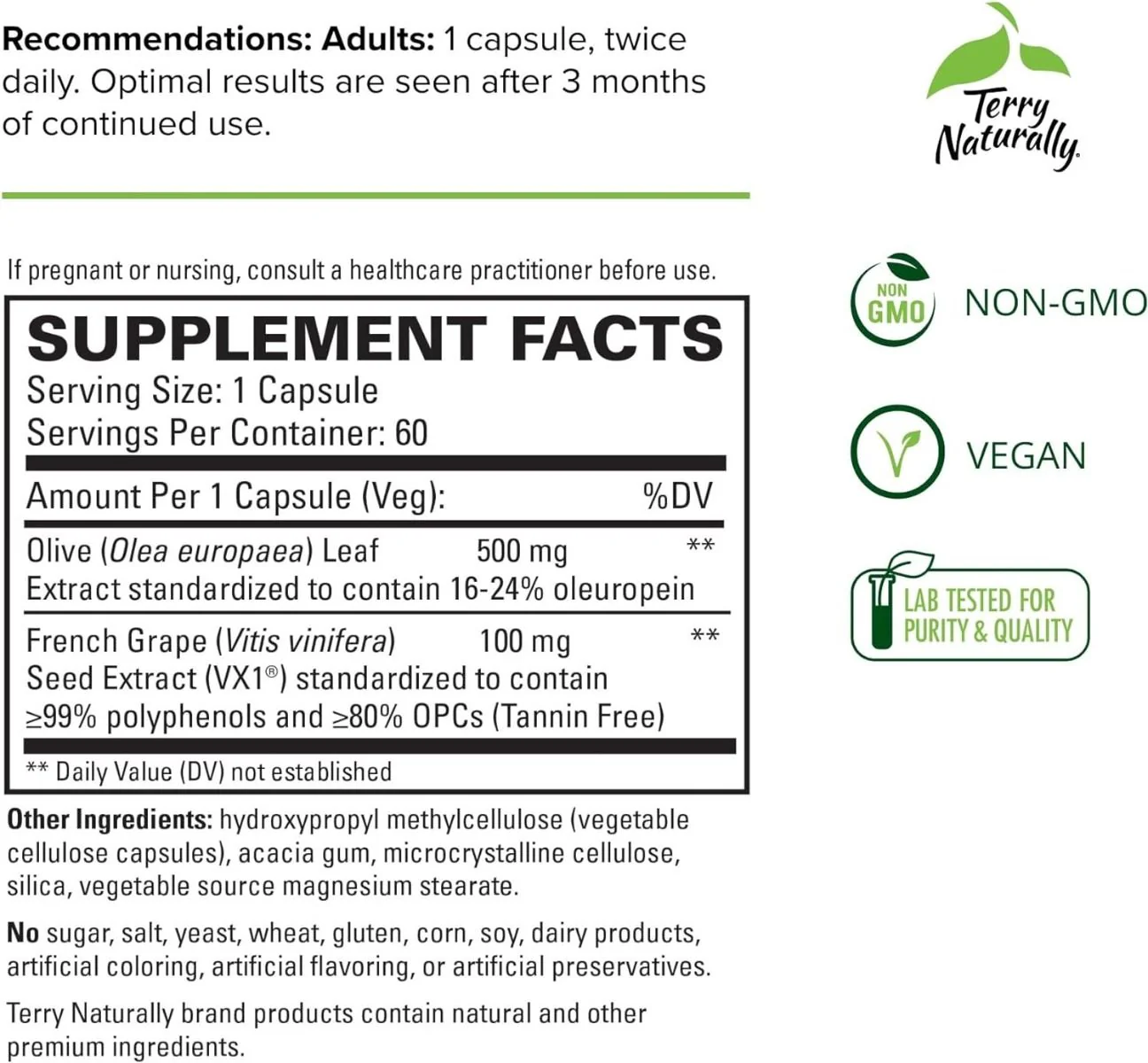 Blood Pressure Health 60 Capsules - Image 2