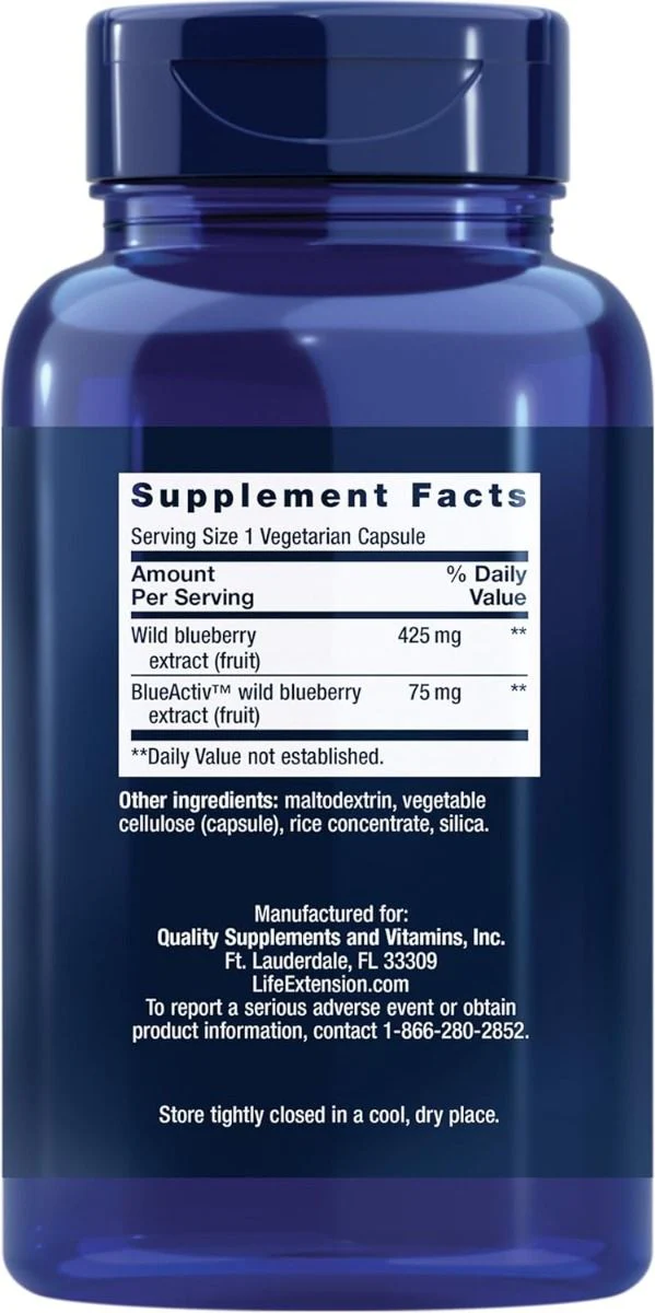 Blueberry Extract 60 Veggie Caps - Image 2