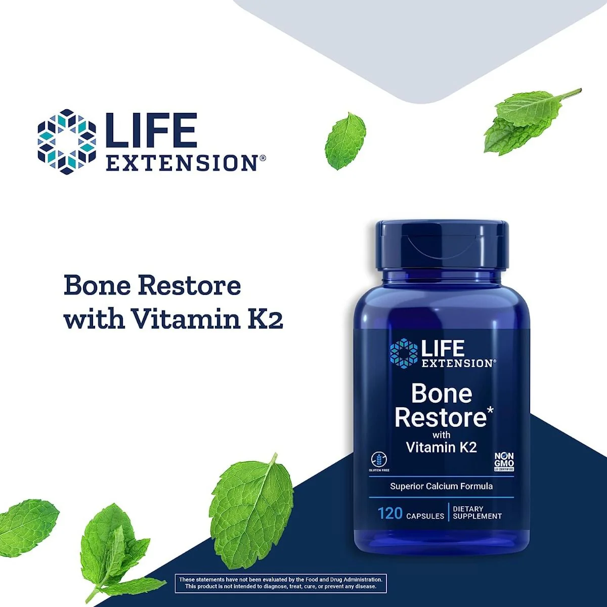 Bone Restore with Vitamin K2 120 Veggie Caps - Image 8