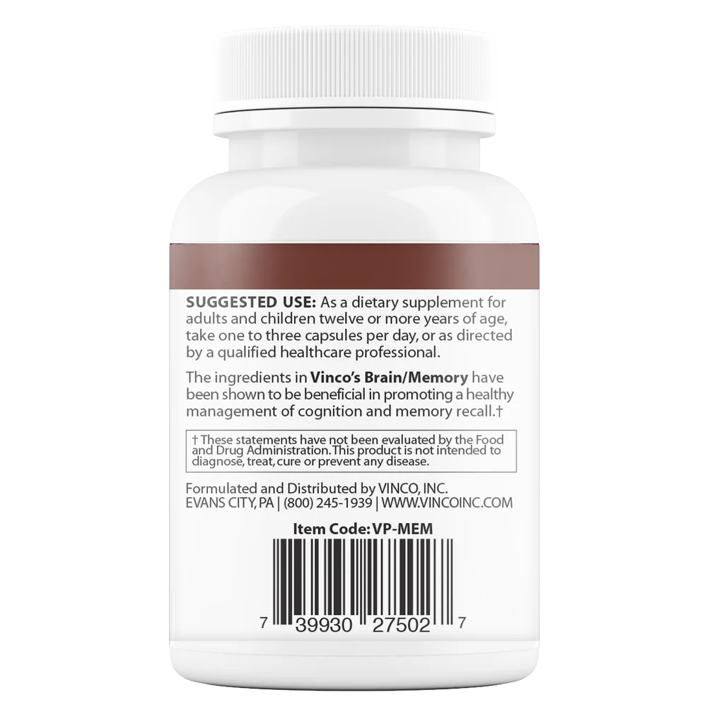 Brain/Memory 60 Capsules - Image 2