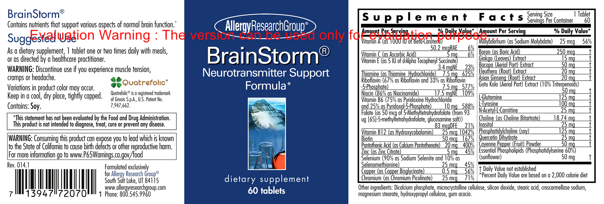 Brainstorm 60Tablets - Image 2