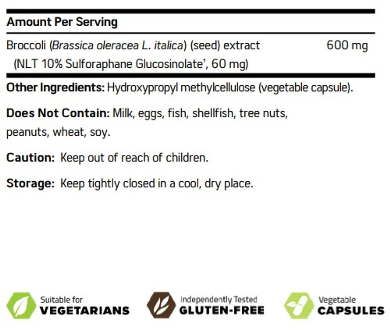 BrocColinate Extra Strength 60 MG 30 Veggie Caps - Image 4