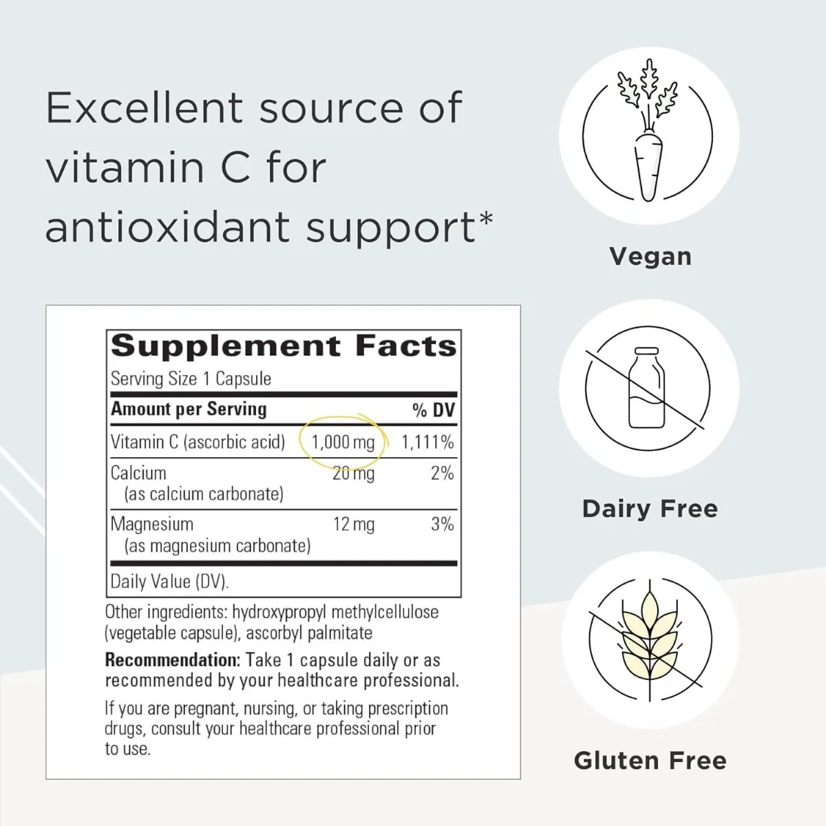 Buffered Vitamin C 60 Capsules - Image 2