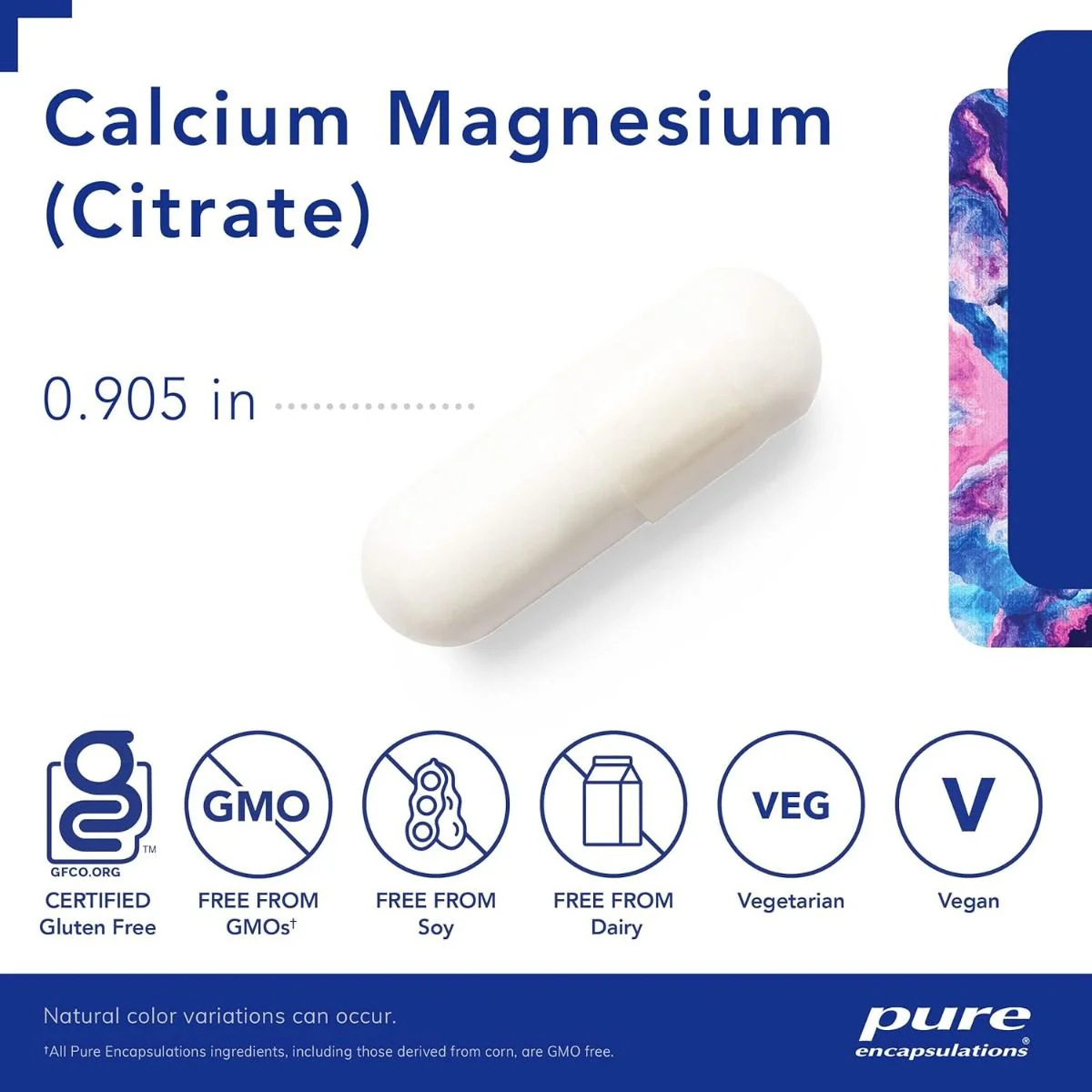 Calcium Magnesium Citrate 180 Capsules - Image 3