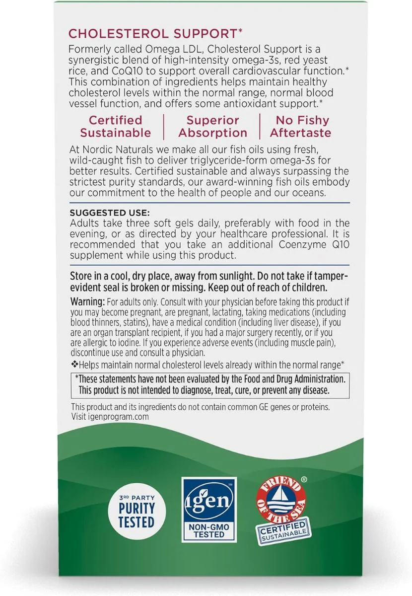 Cholesterol Support 60 Softgels - Image 3
