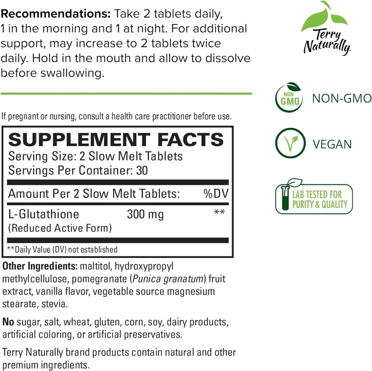 Clinical Glutathione 60 Tablets - Image 2