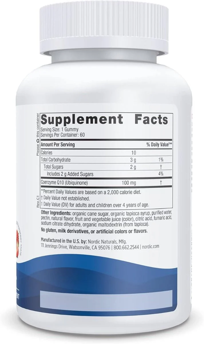 Co Q10 Gummies 100 Mg 60 Gummies Strawberry - Image 4