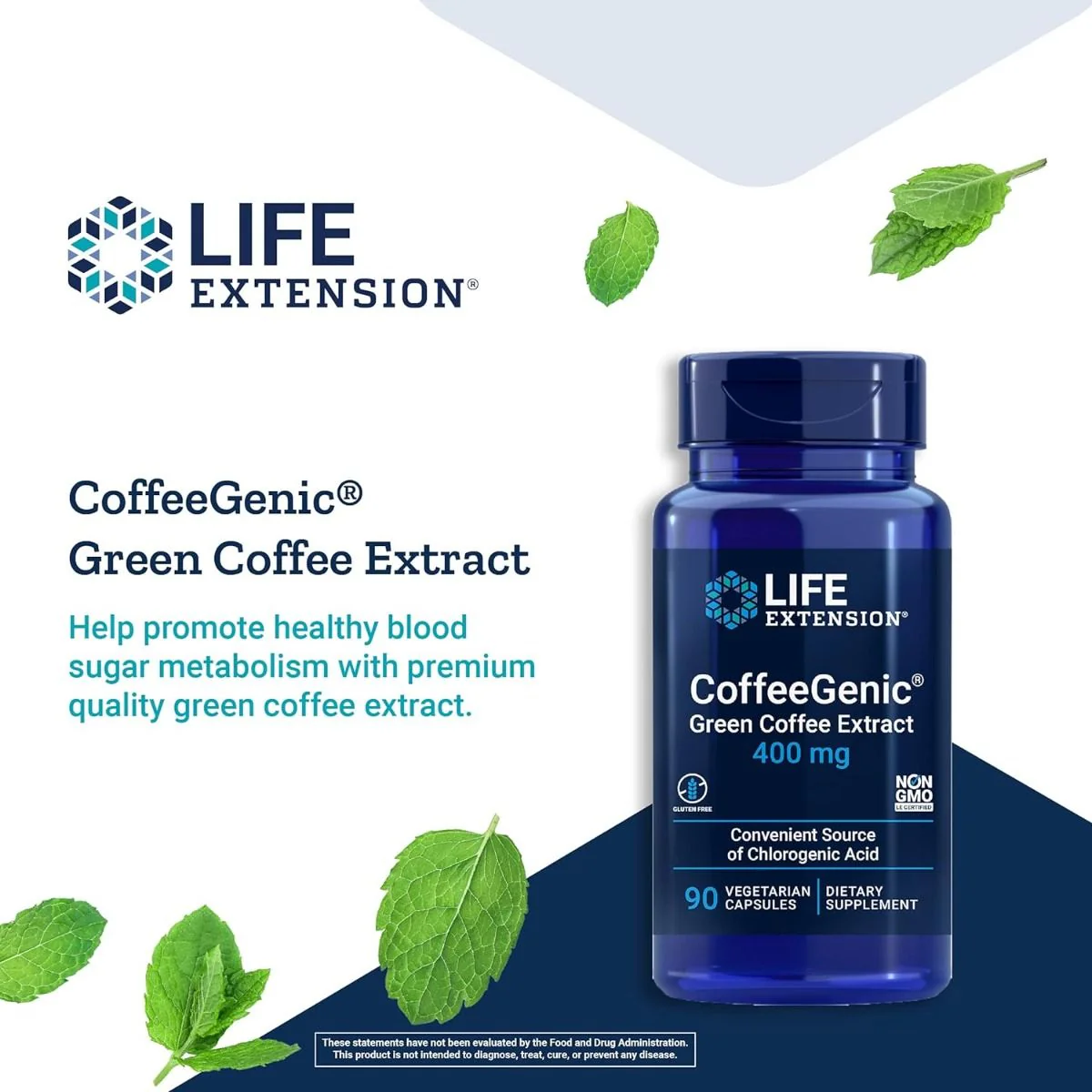 CoffeeGenic Green Coffee Extract 400 MG 90 Veggie Caps - Image 6