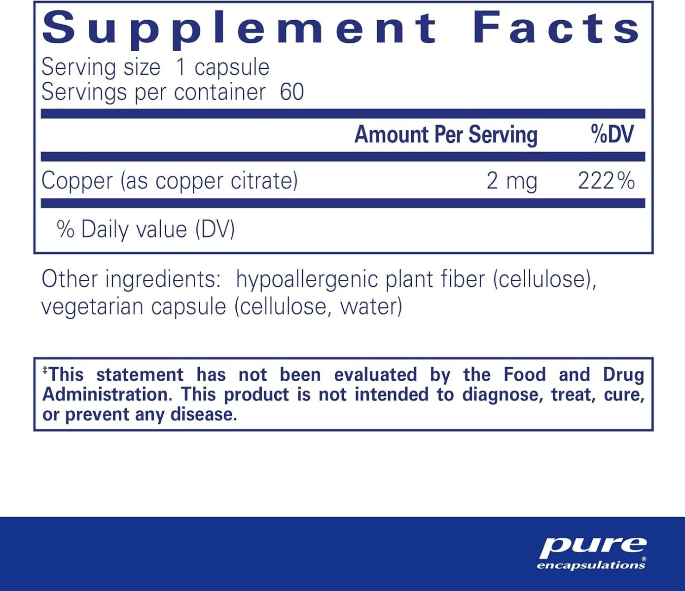 Copper Citrate 2 MG 60 Capsules - Image 2