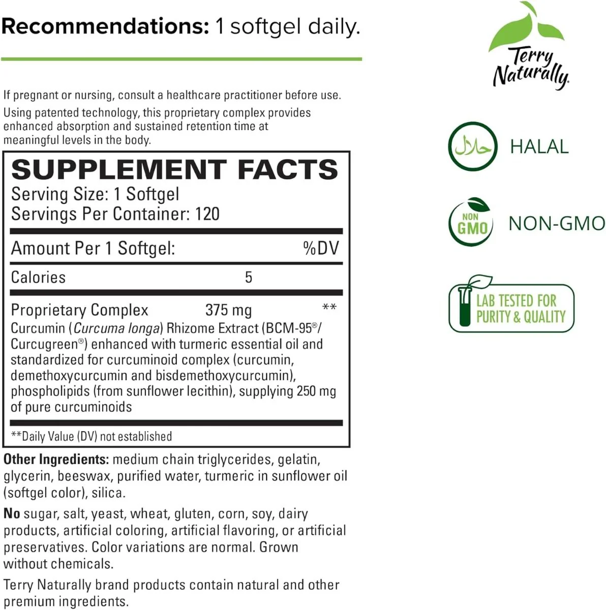 CuraMed 375 MG 120 Softgels - Image 2