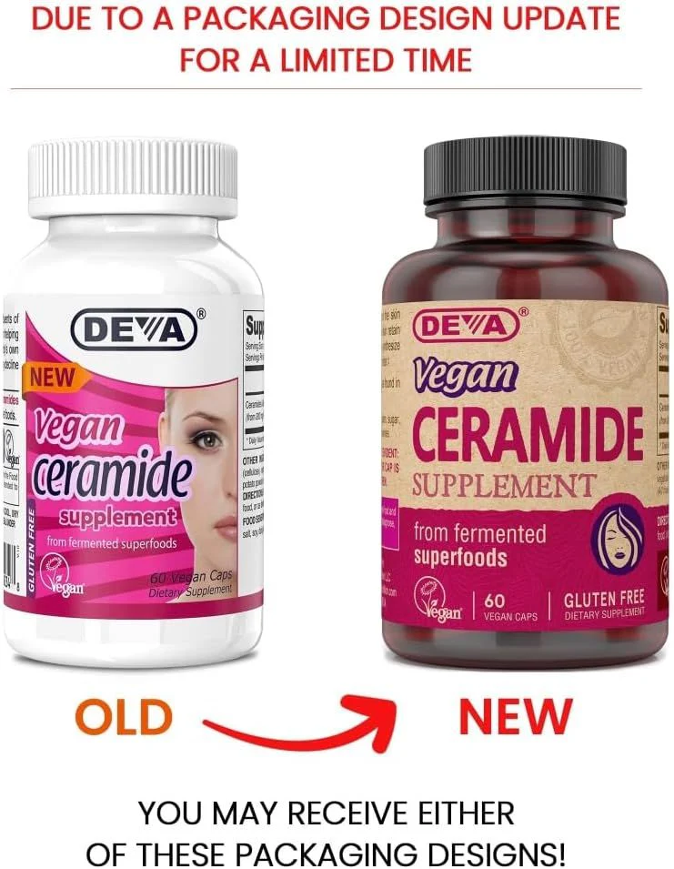 Deva Vegan Ceramide Supplememt 60Vegan Capsules - Image 5