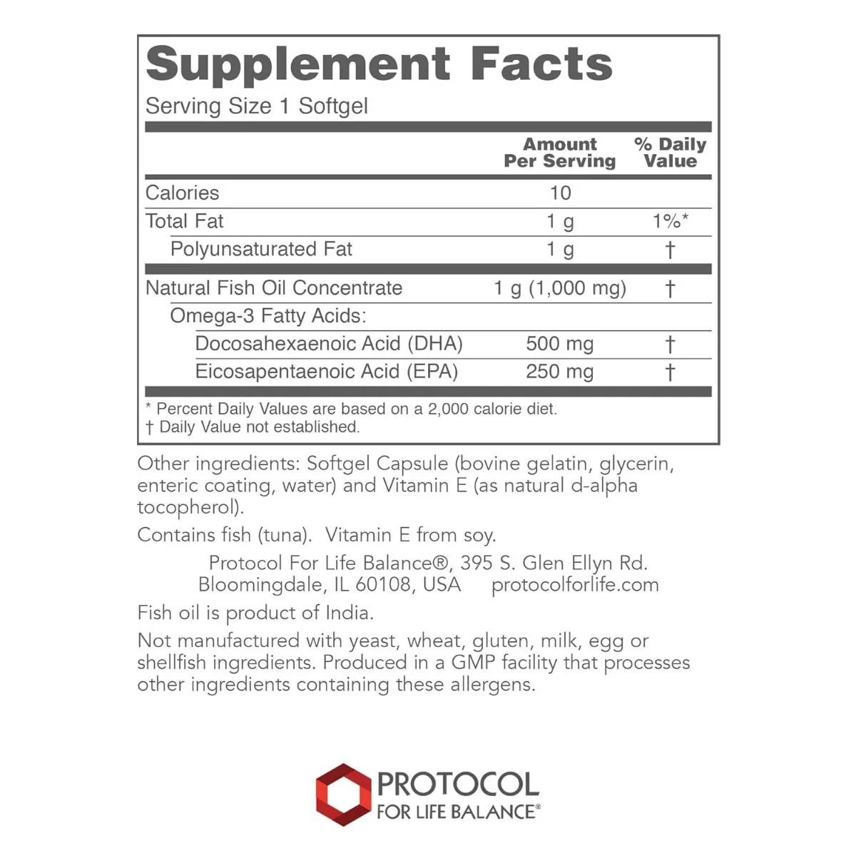 DHA-500 (500 DHA/250 EPA) 120 Softgels - Image 2