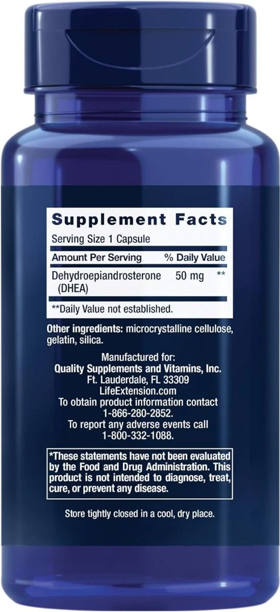 DHEA 50 MG 60 Capsules - Image 2