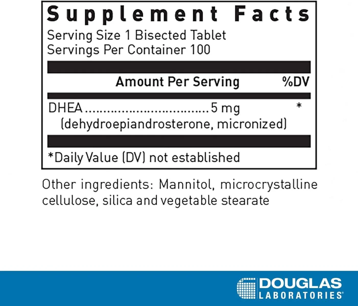 DHEA Dissolvable 5 MG 100 Tablets - Image 2