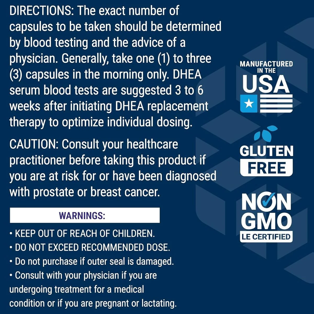DHEA MG 100 Capsules - Image 8