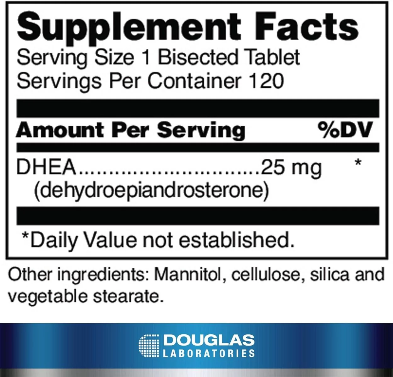 DHEA Micronized 25 MG 120 Sublingual Tablets - Image 2