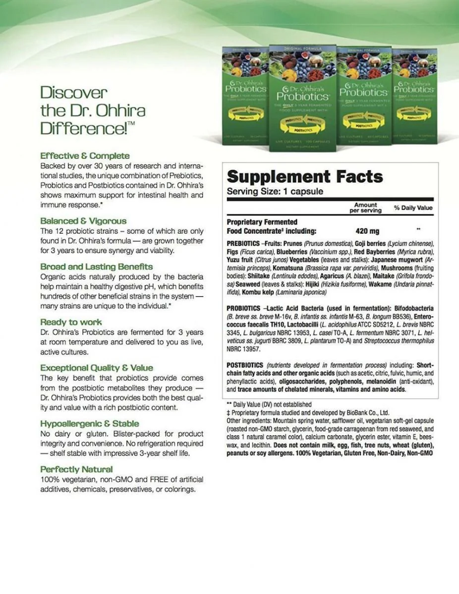 Dr. Ohhira's Probiotics Original Formula Capsules - Image 5