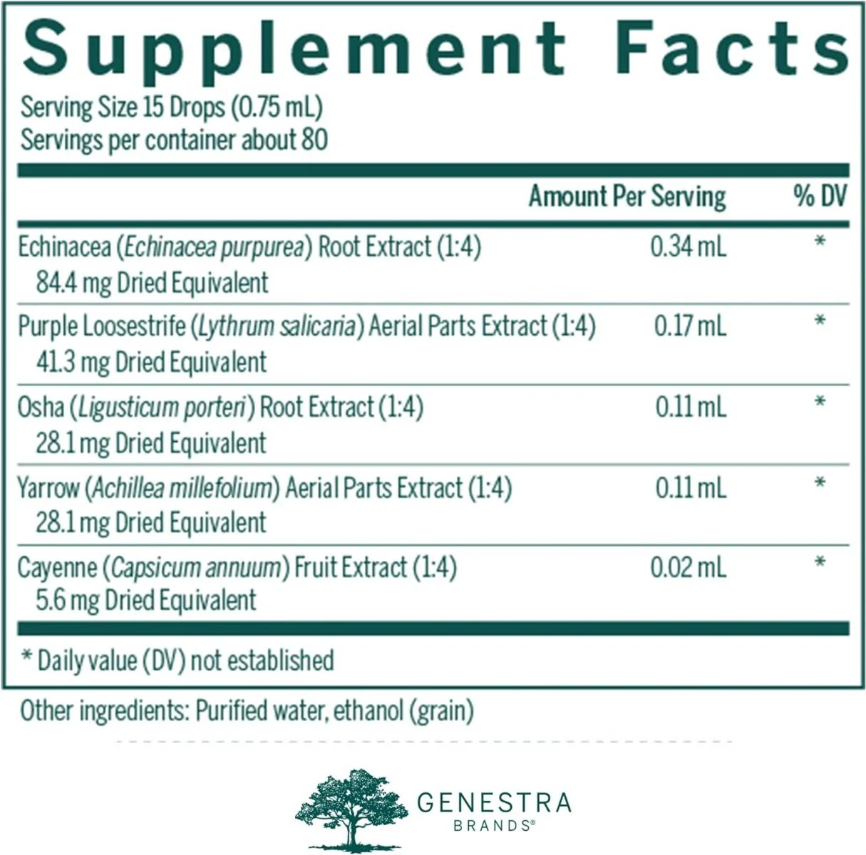 Echinacea Combination #2 60ml 2 oz (60 ml) Drops - Image 2