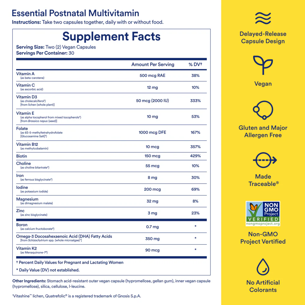 Essential for Women Postnatal Multivitamin - Image 3