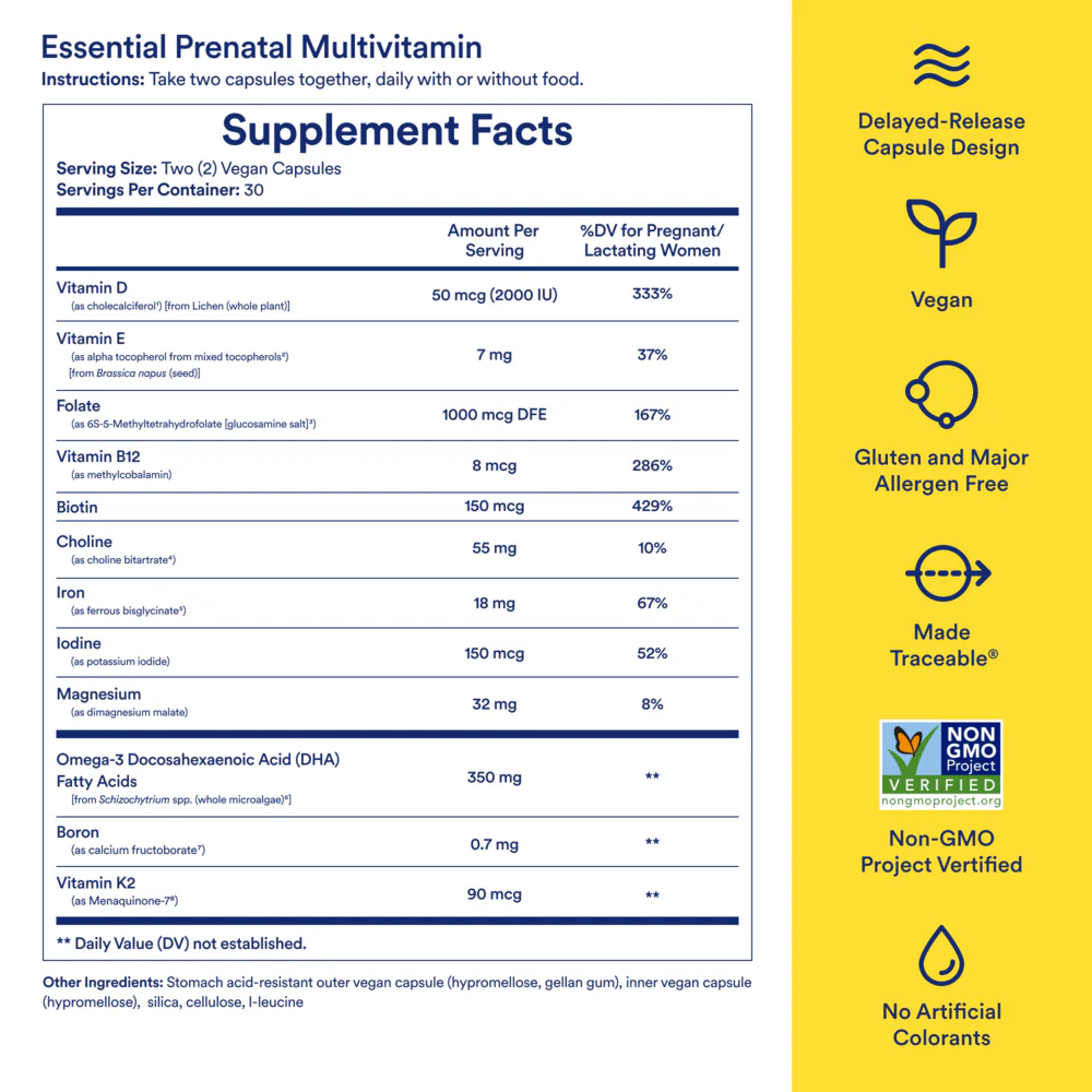 Essential for Women Prenatal Multivitamin Citrus - Image 3