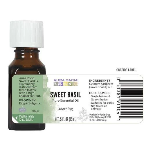 Essential Oil Sweet Basil .5 Fl. Oz. (15 Ml) Oil - Image 3