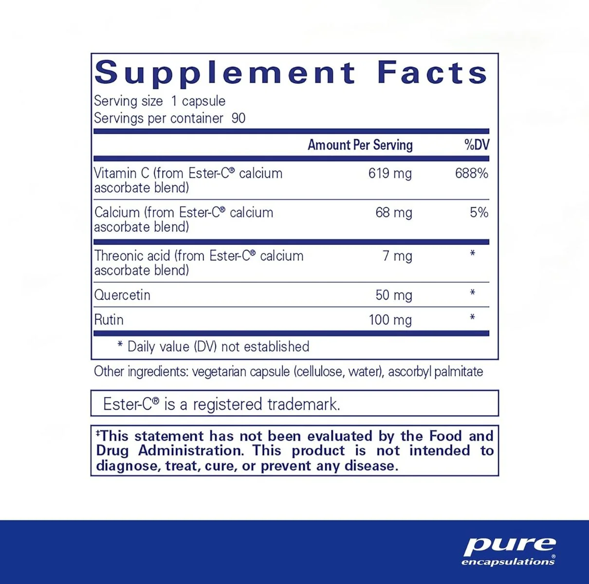 Ester-C & Flavonoids 90 Capsules - Image 2
