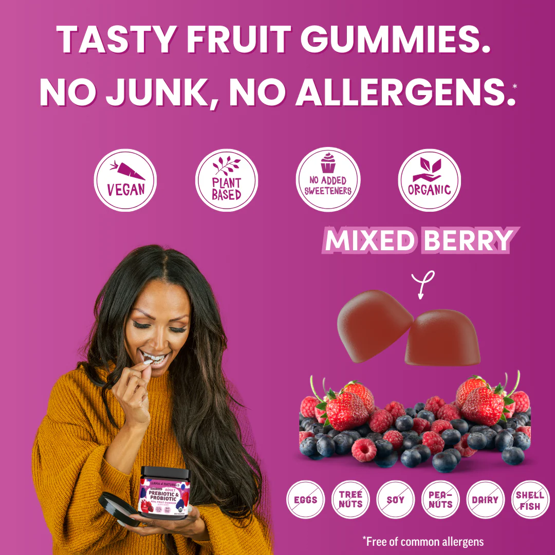 Family Gut Support Bundle – Kids + Adult Pre & Probiotic Gummies – Mixed Berry - Image 12