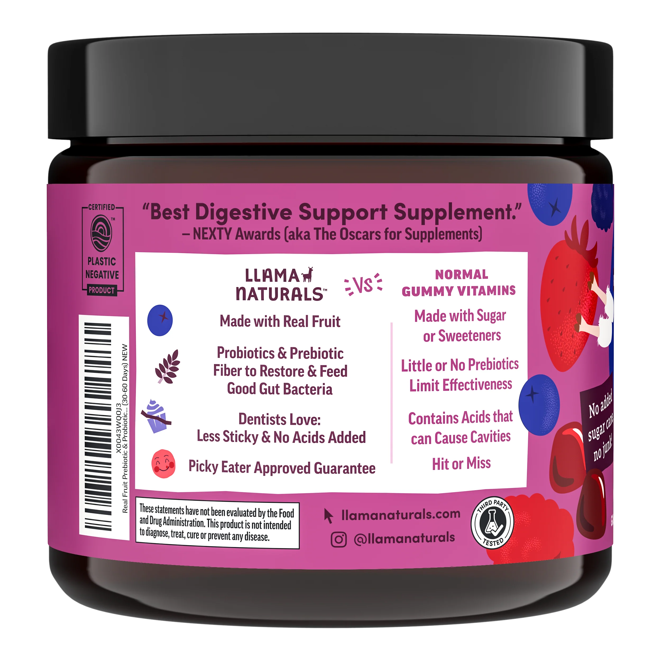 Family Gut Support Bundle – Kids + Adult Pre & Probiotic Gummies – Mixed Berry - Image 4