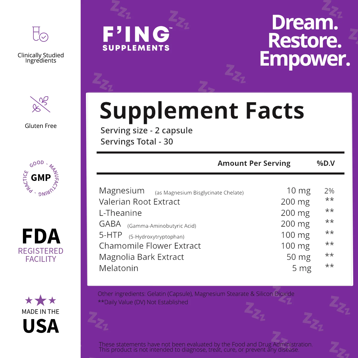 F'ing Sleep Night-Time Sleep Aid Supplement - Best Natural Sleep Aid - Image 3
