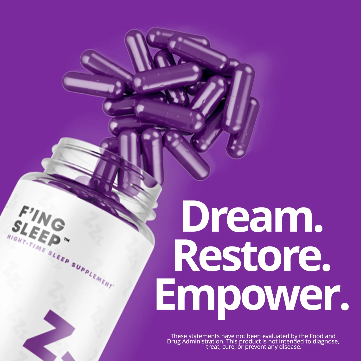 F'ing Sleep Night-Time Sleep Aid Supplement - Best Natural Sleep Aid - Image 4